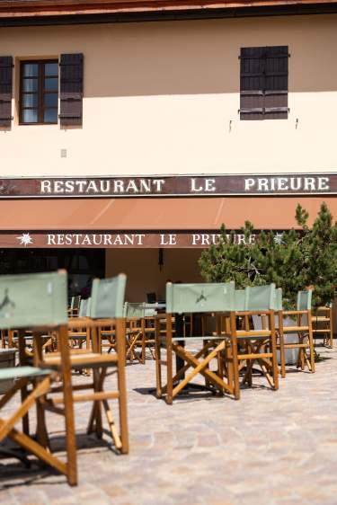 Restaurant le Prieuré terrasse